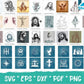 100+Christian SVG Bundle,Scripture Bundle,Digital Download, Bible Verse Bundle, Cut Files For Cricket, Jesus, God,Religious SVG