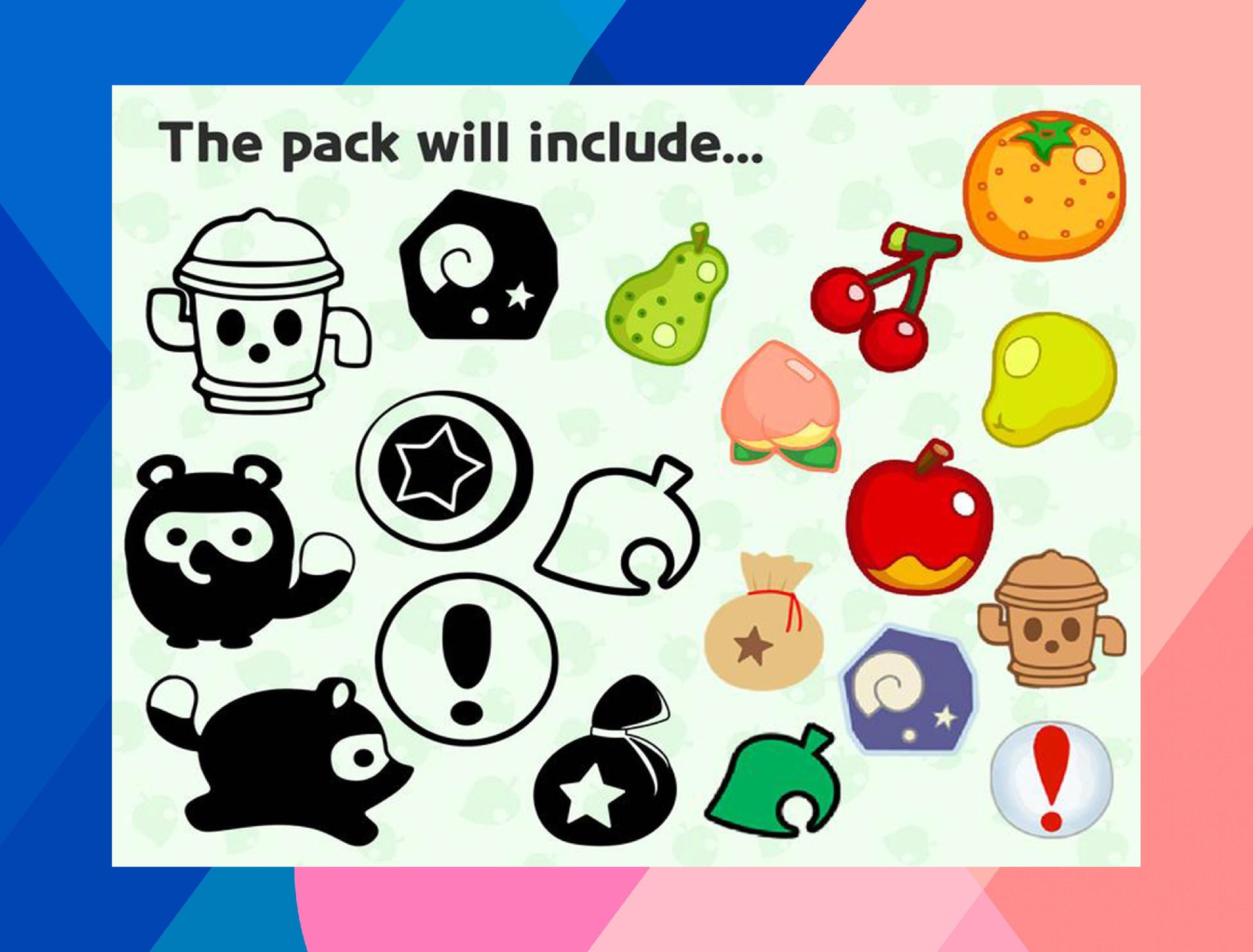 Animal Crossing SVG Bundle - 180+ files Animal Crossing SVG, EPS, PNG, DXF for Cricut, Silhouette