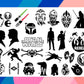 Star Wars SVG Bundle - 1800+ files Star Wars SVG, EPS, PNG, DXF for Cricut, Silhouette