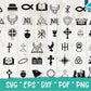100+Christian SVG Bundle,Scripture Bundle,Digital Download, Bible Verse Bundle, Cut Files For Cricket, Jesus, God,Religious SVG