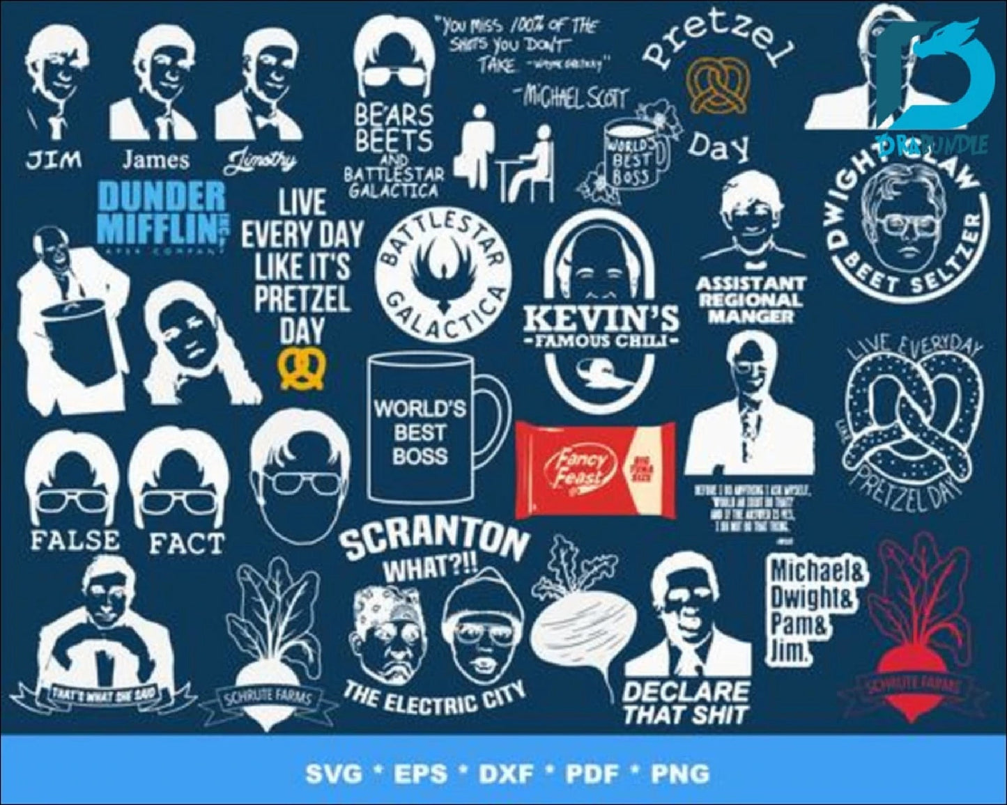 1000+ The Office TV Show SVG,Png, Eps,Dxf, Digital Download