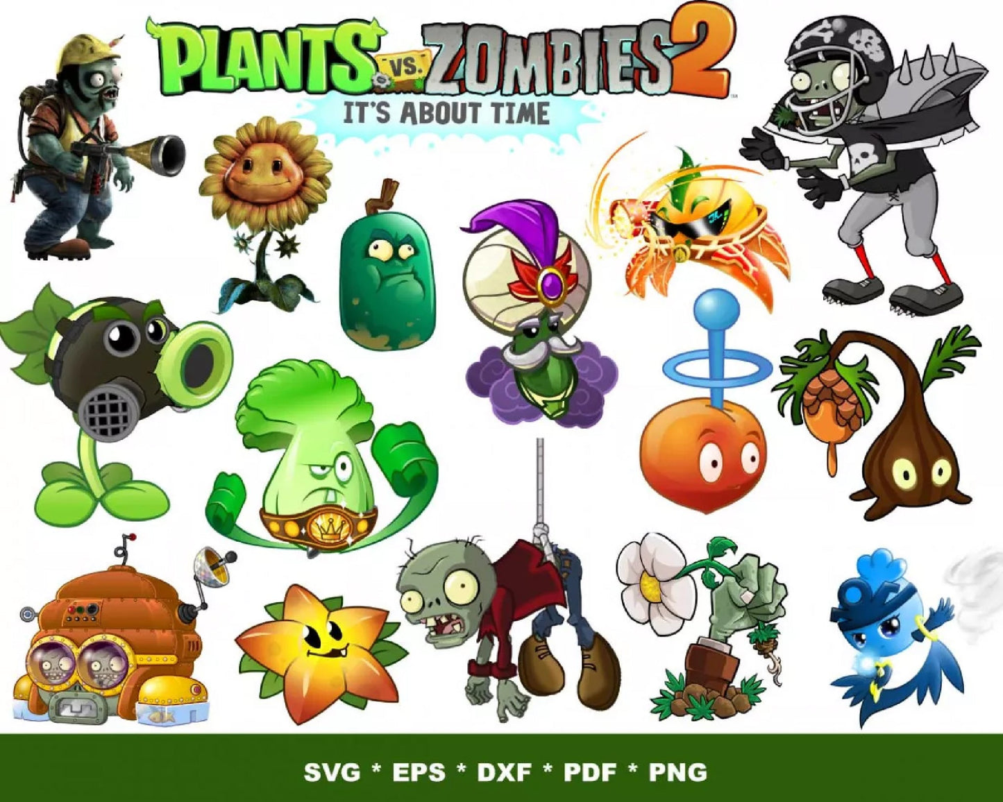 200+ file PLANTS VS ZOMBIES SVG BUNDLE , cricut , file cut , digital download