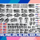 Flags SVG Bundle - 1000+ files Flags SVG, EPS, PNG, DXF for Cricut, Silhouette