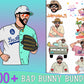 Bad Bunny Los Angeles bundle  svg,100+ file Bad Bunny  Los Angeles PNG SVG  , file cut , for Cricut,  Silhouette , digital download