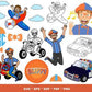 Blippi SVG Bundle - 100+ files Blippi SVG, EPS, PNG, DXF for Cricut, Silhouette