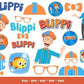 Blippi SVG Bundle - 100+ files Blippi SVG, EPS, PNG, DXF for Cricut, Silhouette