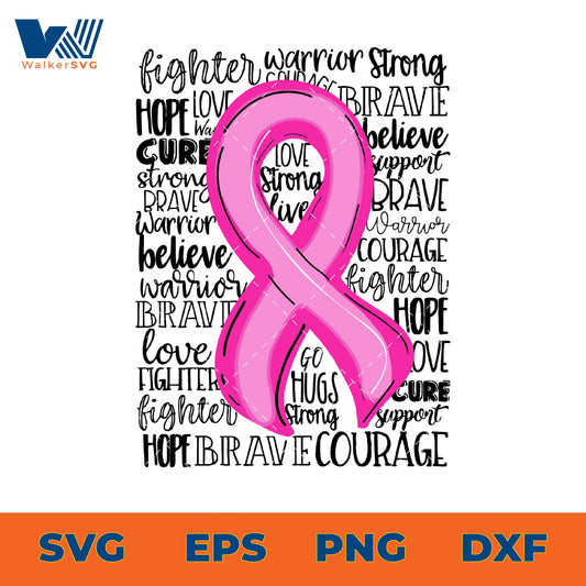 Breast Cancer Awareness, Pink Ribbon SVG