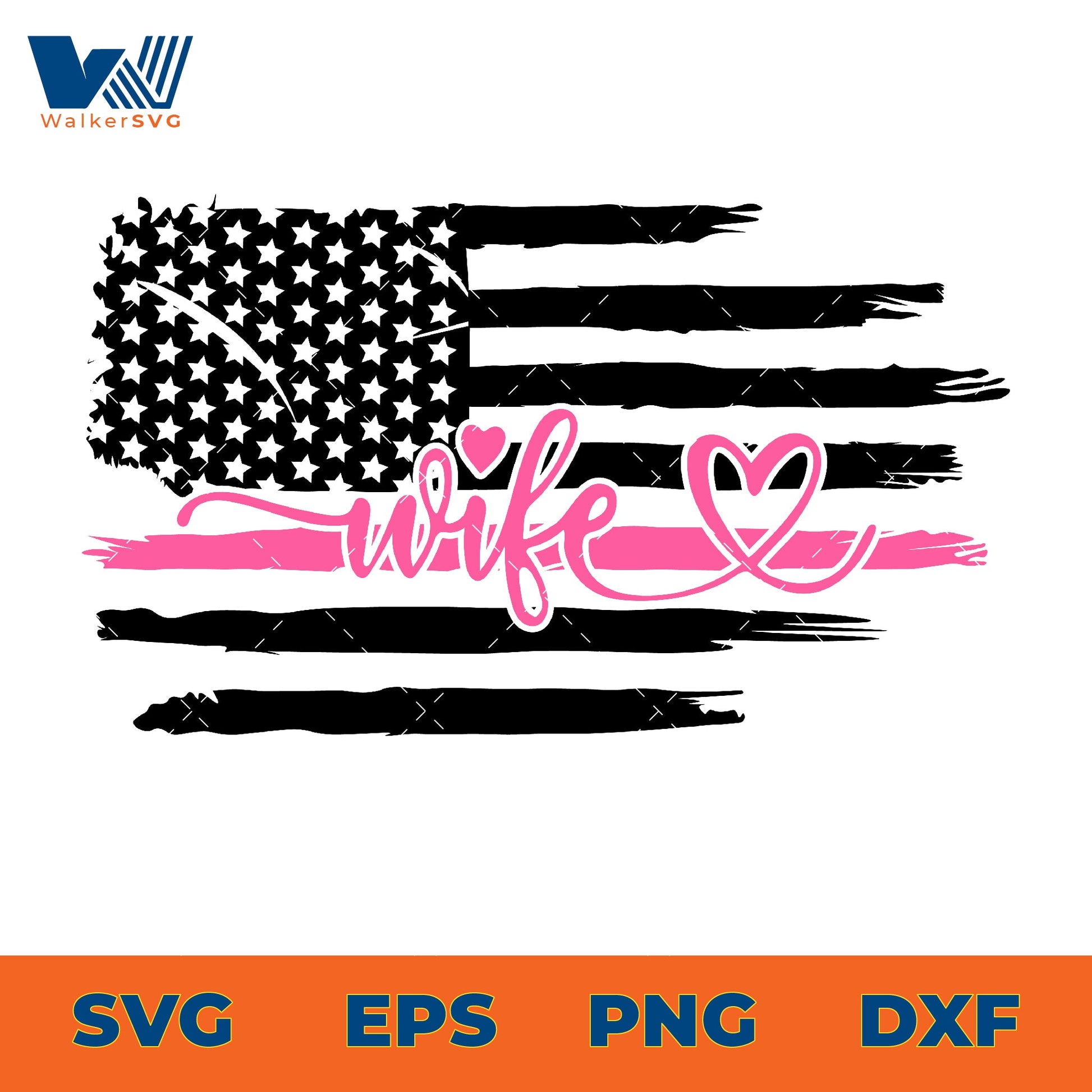 Breast Cancer Awareness Flag SVG – Zerosvg