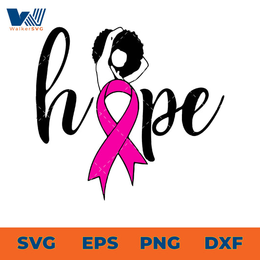 Hope Pink Ribbon SVG