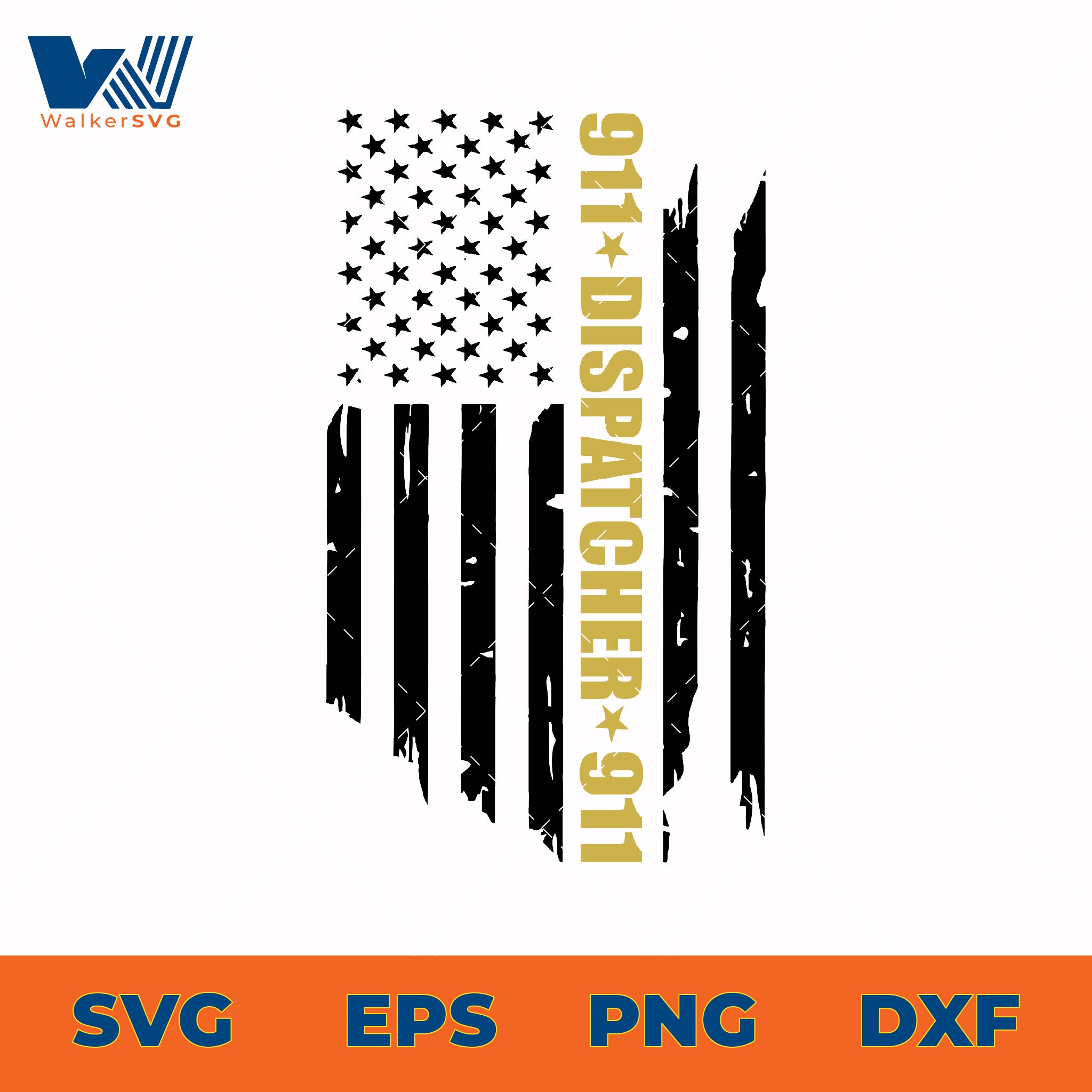 911 Dispatcher Flag SVG – Zerosvg