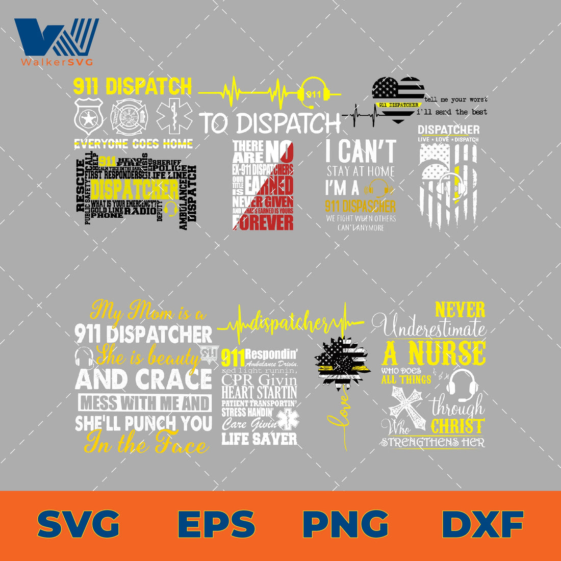 911 Dispatcher Quotes SVG Bundle – Zerosvg