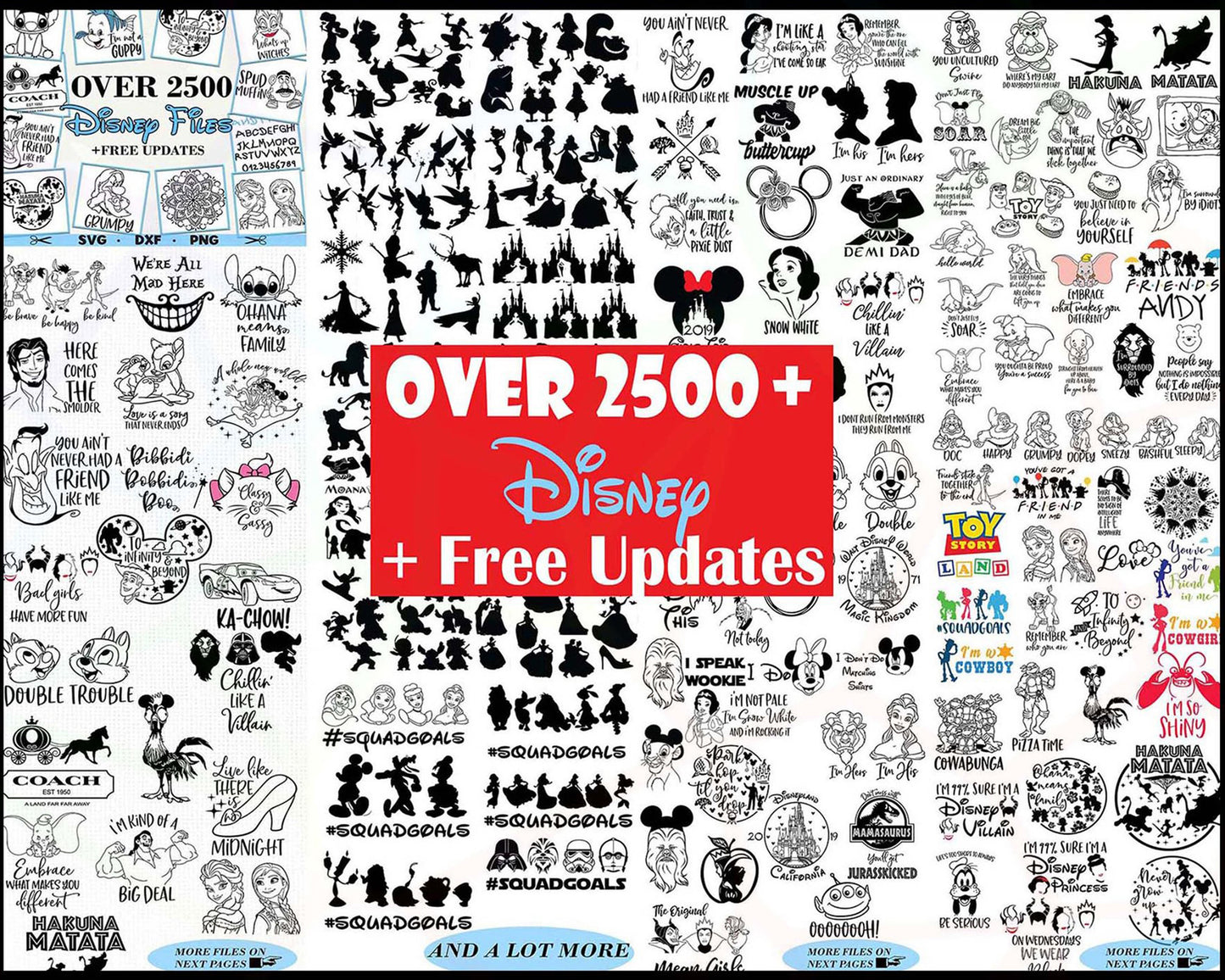 99.999+ file Disney bundle svg, Disney svg,dxf,png,eps, cricut , file cut , Silhouette, Digital Dowload