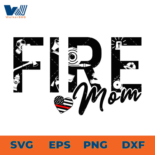 Fire Mom SVG