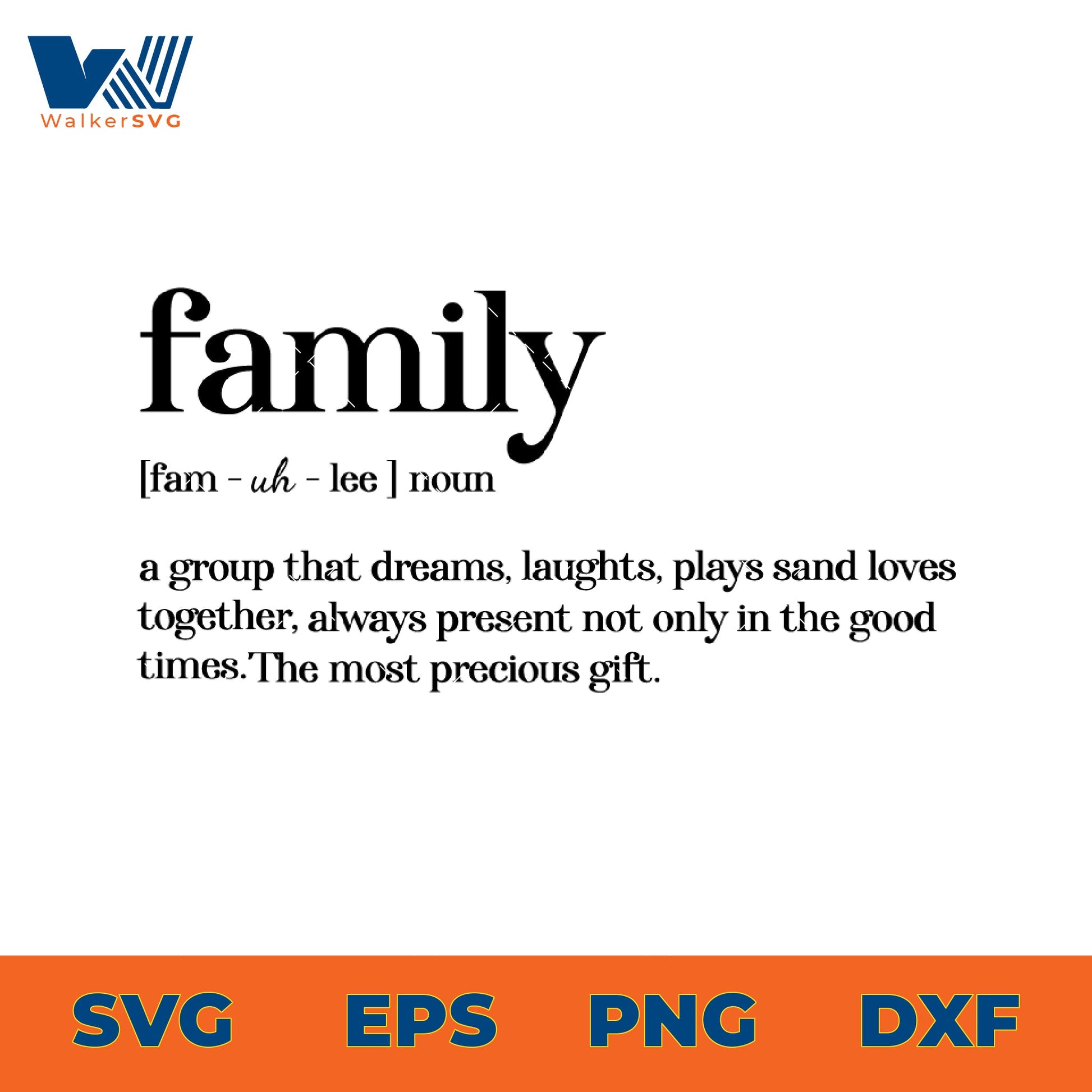 Funny Family Definition SVG