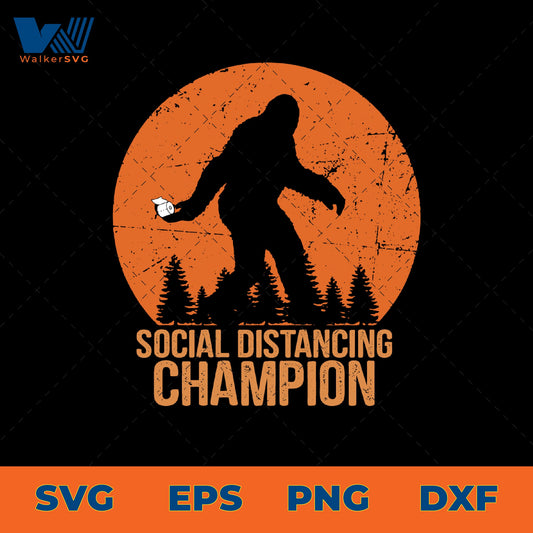 Social Distancing Champion SVG