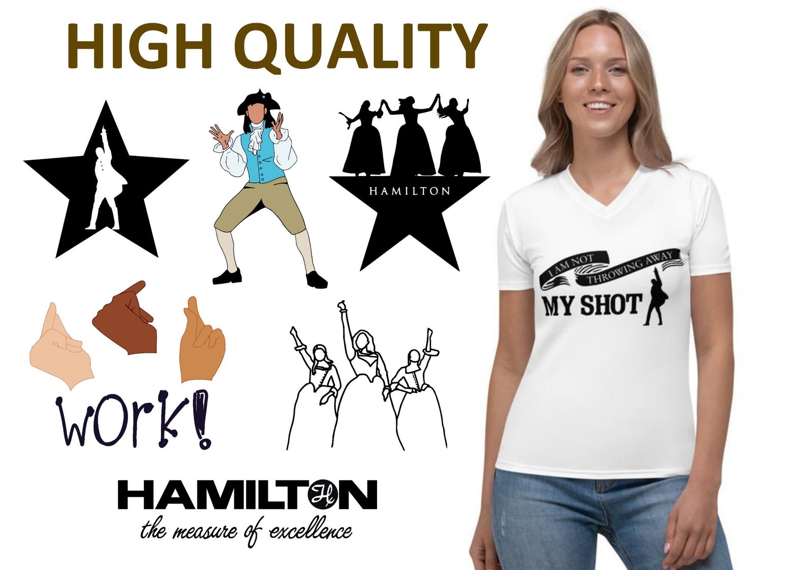 Hamilton SVG Bundle - 130+ files Hamilton SVG, EPS, PNG, DXF for Cricut, Silhouette