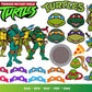 Ninja Turtles SVG Bundle - 1000+ files Ninja Turtles SVG, EPS, PNG, DXF for Cricut, Silhouette