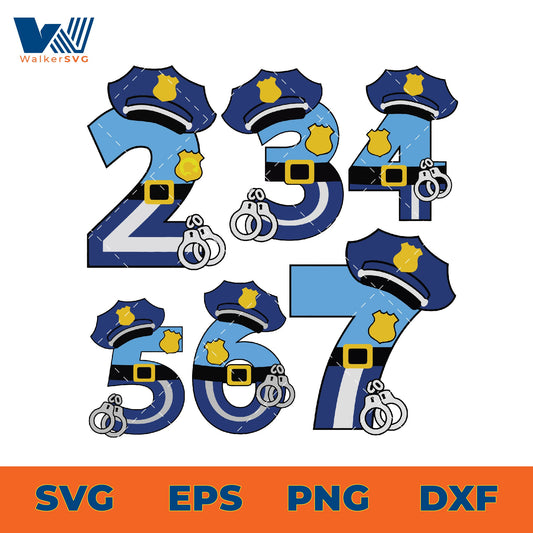Patrol Number SVG Bundle