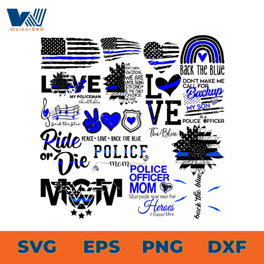 Back The Blue, Police SVG Bundle