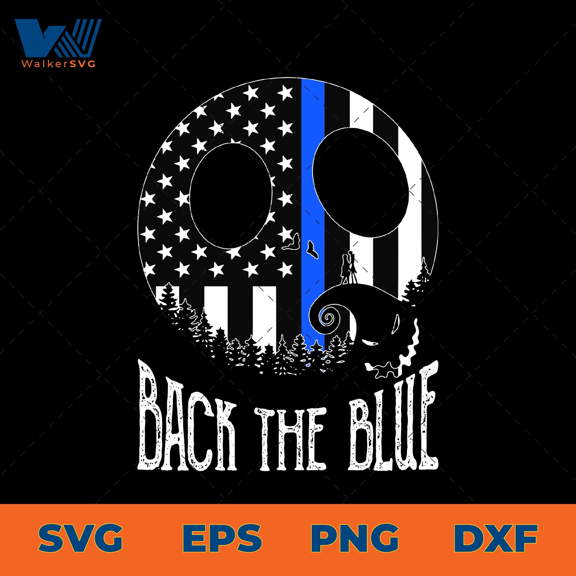 Back The Blue SVG
