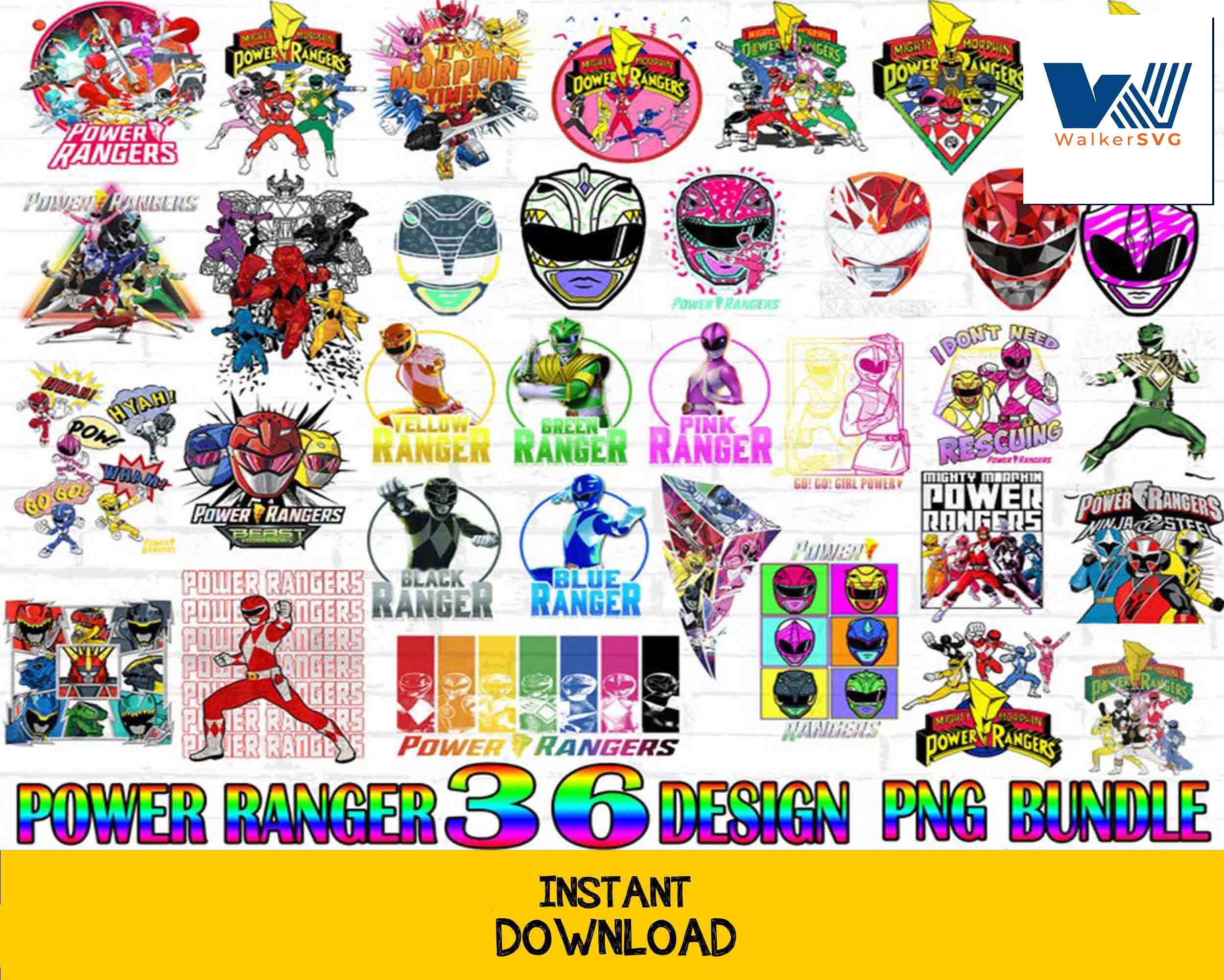Power Rangers png , 36+ file bundle Power Rangers png , Printable Digi ...