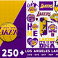 Lakers SVG Bundle - 250+ files Lakers SVG, EPS, PNG, DXF for Cricut, Silhouette