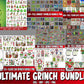 Grinch Ultimate bundle SVG - Mega bundle Grinch SVG, EPS, PNG, DXF for Cricut, Silhouette , file cut , digital download, Instant Download