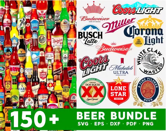 Beer SVG Bundle - 150+ files Beer SVG, EPS, PNG, DXF for Cricut, Silhouette