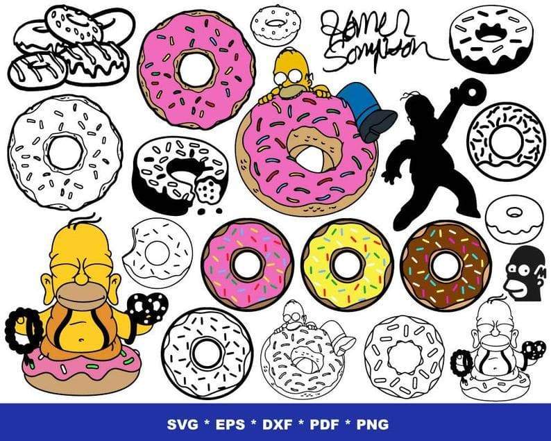 The Simpsons SVG Bundle - 1000+ files The Simpsons SVG, EPS, PNG, DXF for Cricut, Silhouette