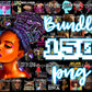 Black Queen PNG Bundle - 150+ files Black Queen PNG for Cricut, Silhouette