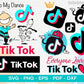 TikTok SVG Bundle - 1100+ files TikTok SVG, EPS, PNG, DXF for Cricut, Silhouette