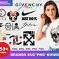 Fashion Brands SVG Bundle - 150+ files Fashion Brands SVG, PNG for Cricut, Silhouette