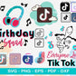 TikTok SVG Bundle - 1100+ files TikTok SVG, EPS, PNG, DXF for Cricut, Silhouette