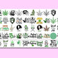 Marijuana SVG Bundle - 500+ files Marijuana SVG, EPS, PNG, DXF for Cricut, Silhouette
