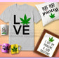 Marijuana SVG Bundle - 500+ files Marijuana SVG, EPS, PNG, DXF for Cricut, Silhouette