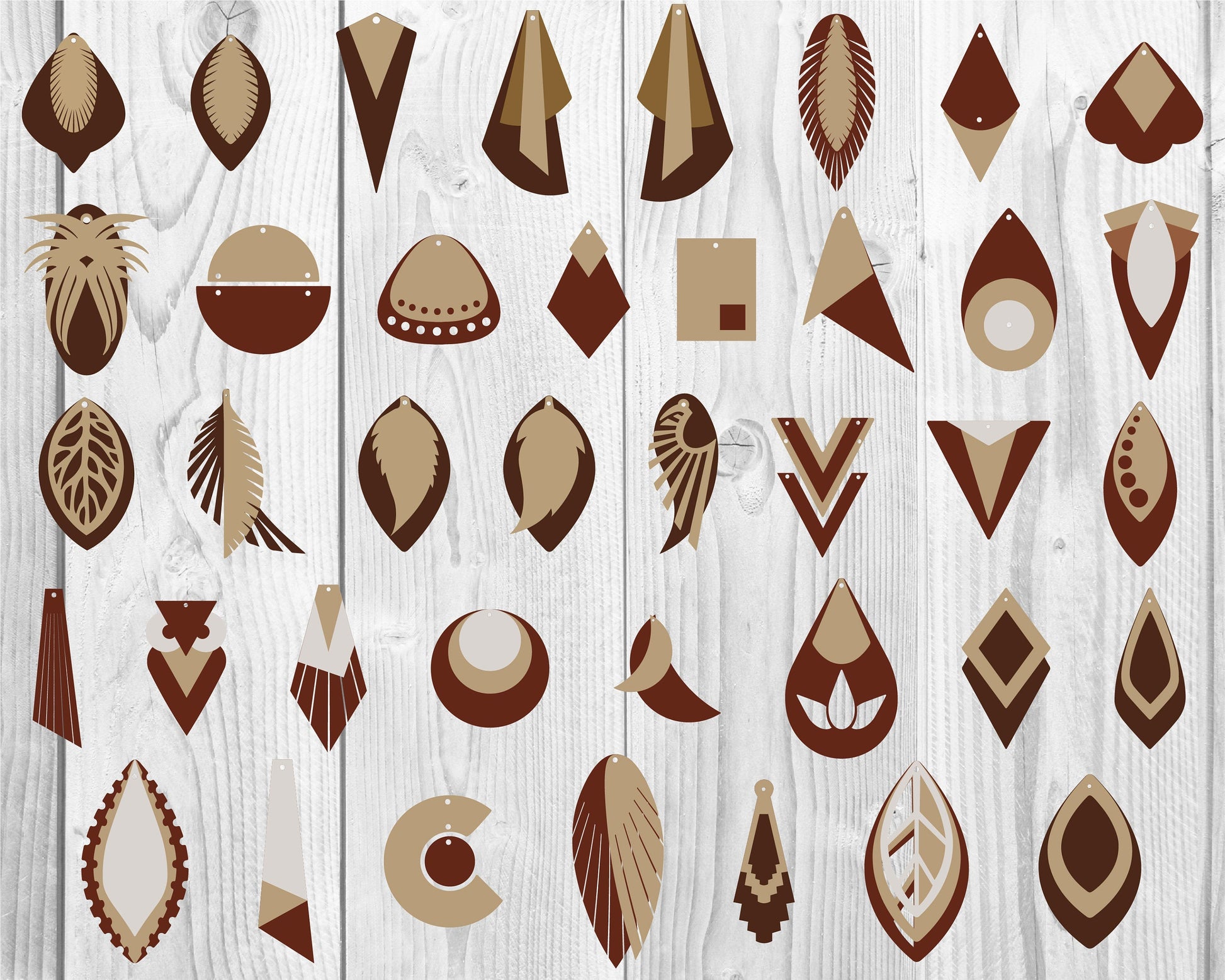 Earrings SVG Bundle - 1000+ files Earrings SVG, EPS, PNG, DXF for Cricut, Silhouette