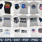 Police SVG Bundle - 1000+ files Police SVG, EPS, PNG, DXF for Cricut, Silhouette