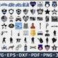 Police SVG Bundle - 1000+ files Police SVG, EPS, PNG, DXF for Cricut, Silhouette