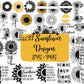 Sunflower SVG Bundle - 105+ files Sunflower SVG, EPS, PNG, DXF for Cricut, Silhouette