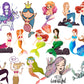 Mermaid SVG Bundle - 1800+ files Mermaid SVG, EPS, PNG, DXF for Cricut, Silhouette