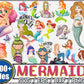 Mermaid SVG Bundle - 1800+ files Mermaid SVG, EPS, PNG, DXF for Cricut, Silhouette