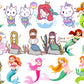 Mermaid SVG Bundle - 1800+ files Mermaid SVG, EPS, PNG, DXF for Cricut, Silhouette